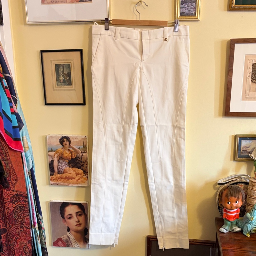 Women’s White Slim Dress Pant